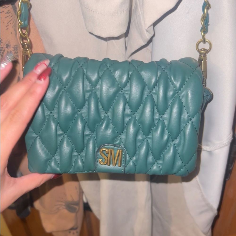NEW Teal Steve Madden Chain Purse